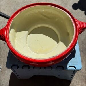 Vintage Hall's  Red Casserole Dish without lid Art Deco